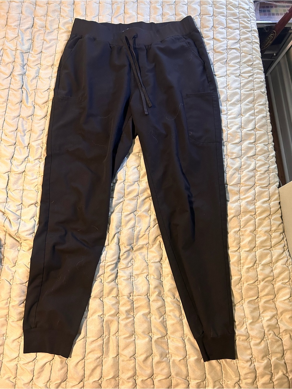 Black scrub pants
